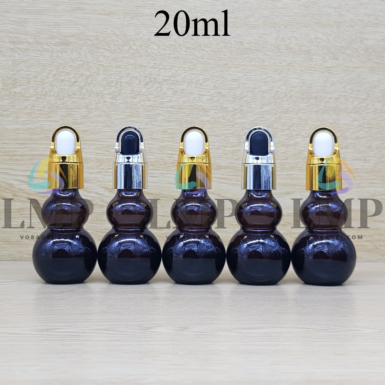 Chai hồ lô nắp bóp quai xách 20ml