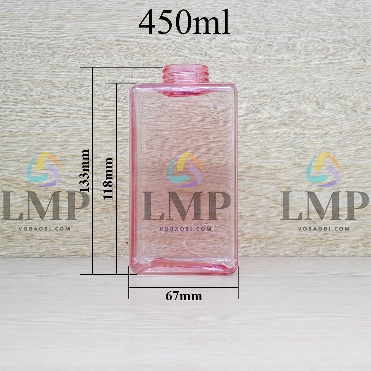 Chai lotion vuông cổ Ø24, Ø33