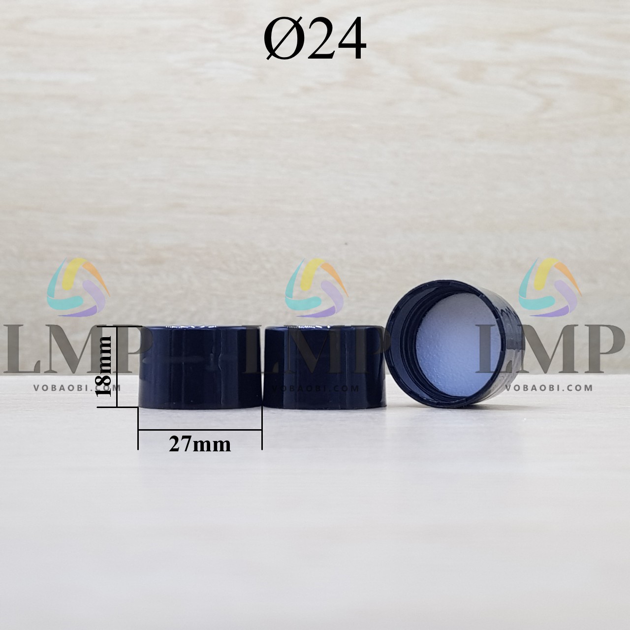 Nắp vặn trơn Ø24