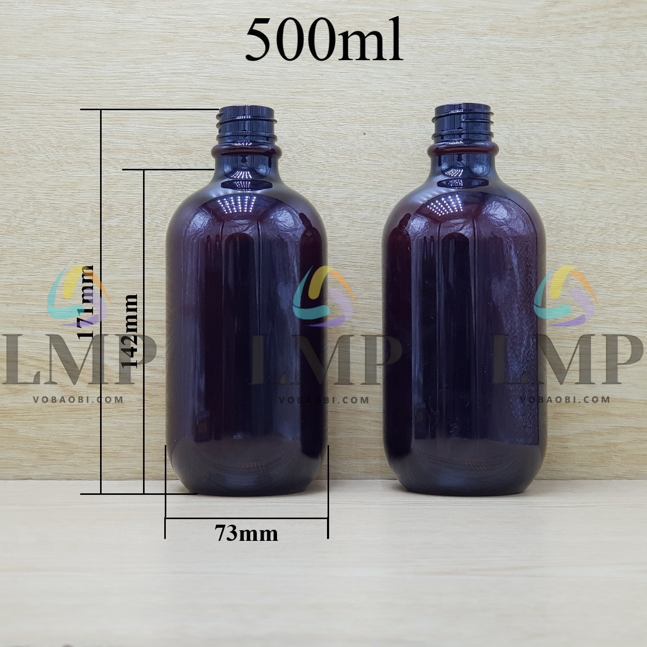 Chai PET 500ml 38g