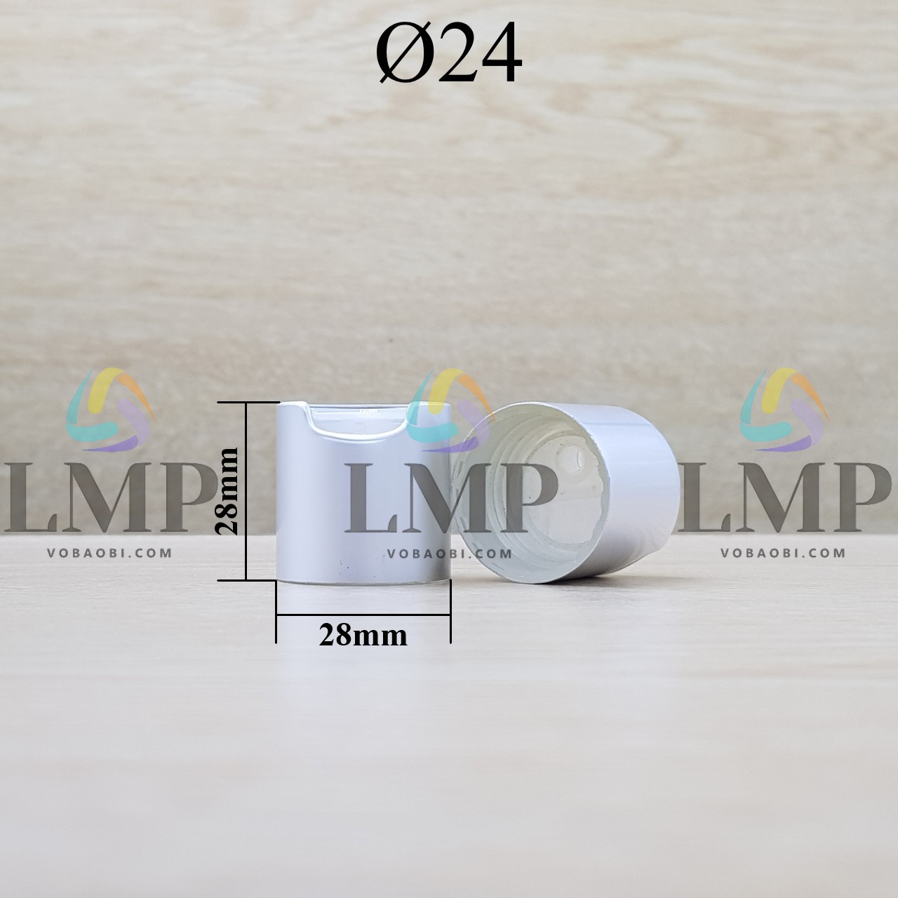 Nắp nhấn xi KO viền Ø24