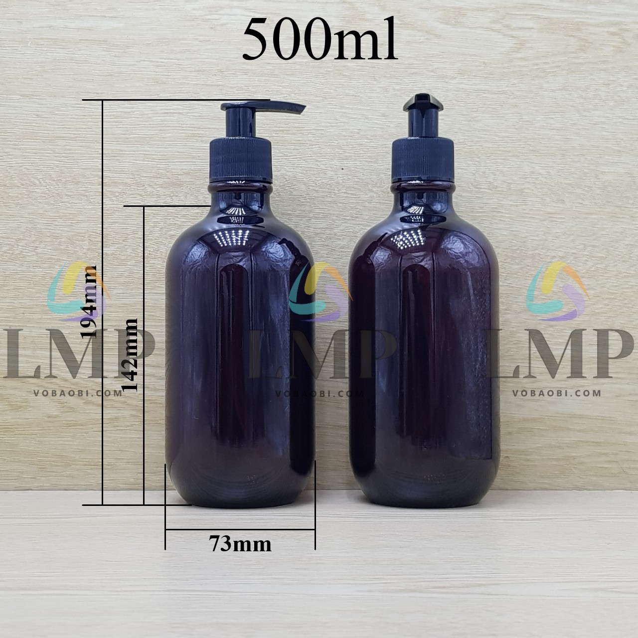 Chai PET 38g vòi khóa tự động 500ml