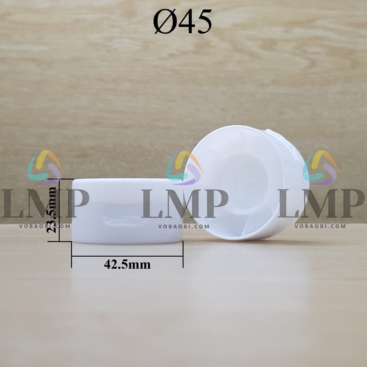 Nắp bật trơn Ø45