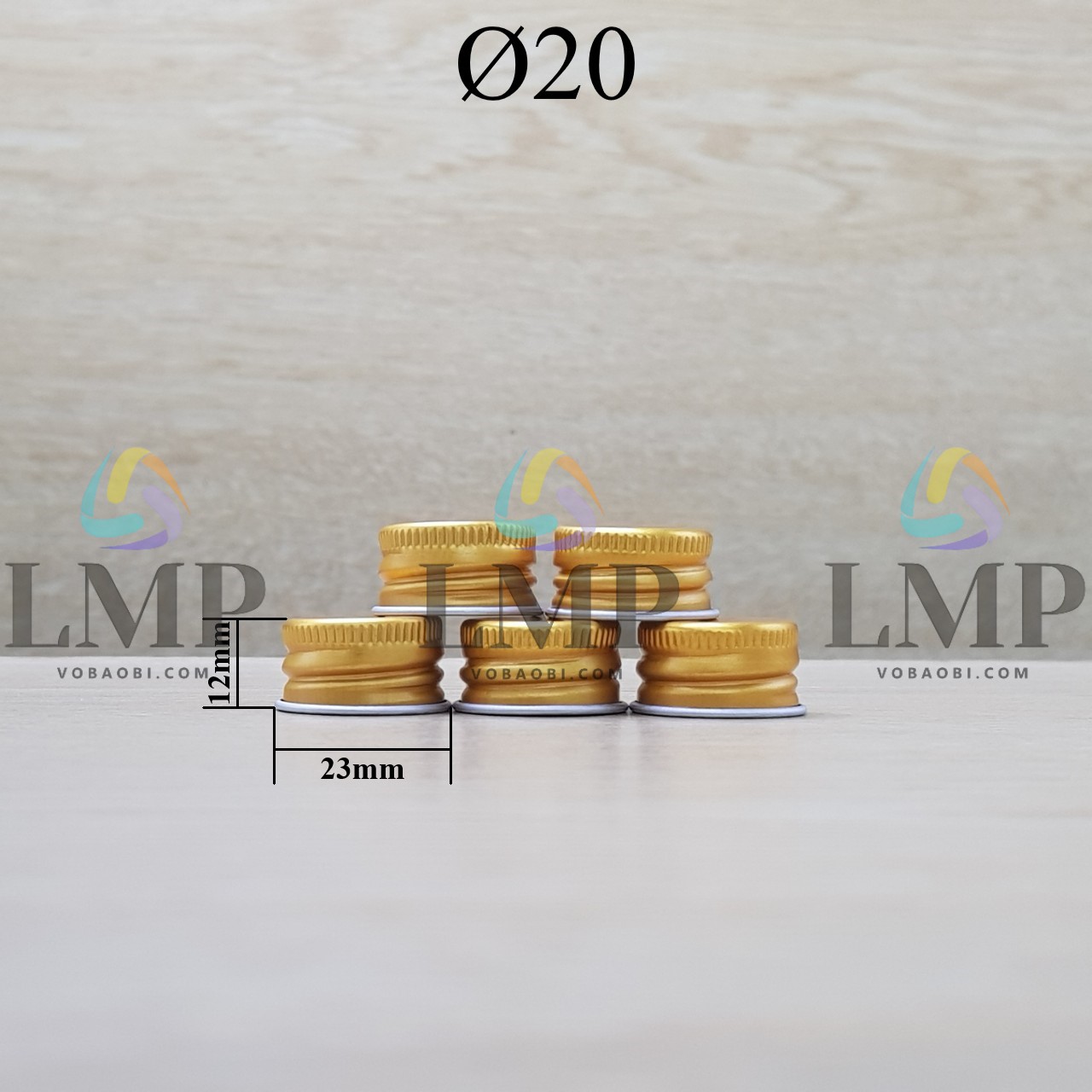 Nắp nhôm cuốn Ø20