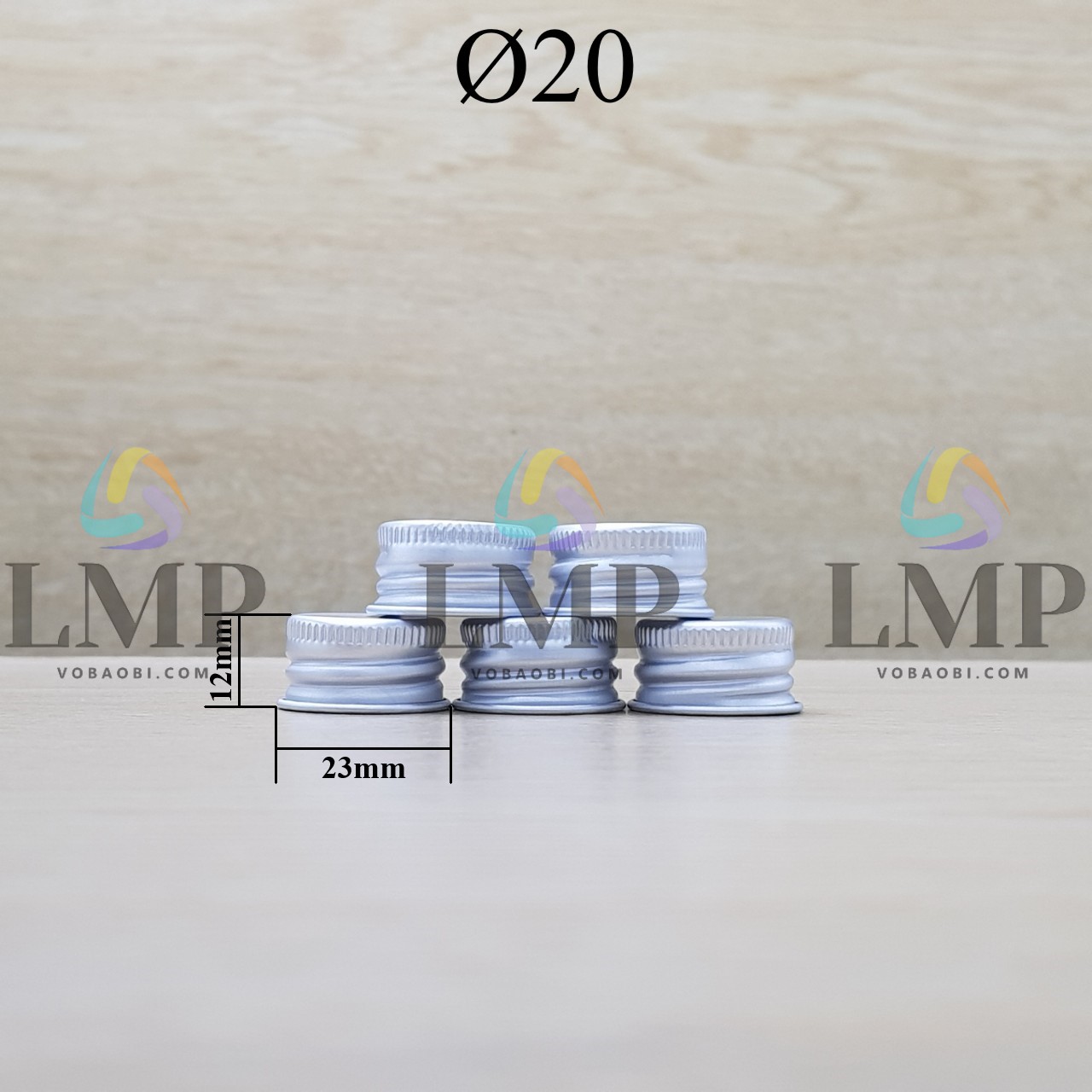 Nắp nhôm cuốn Ø20