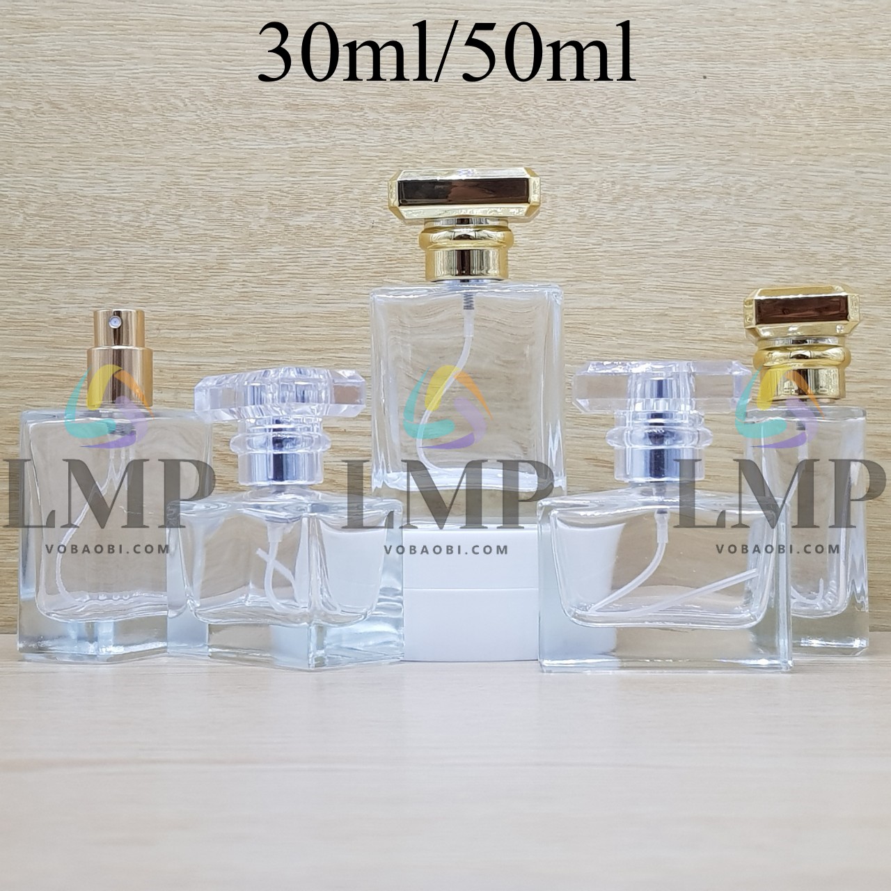 Chai nước hoa vuông cao cấp