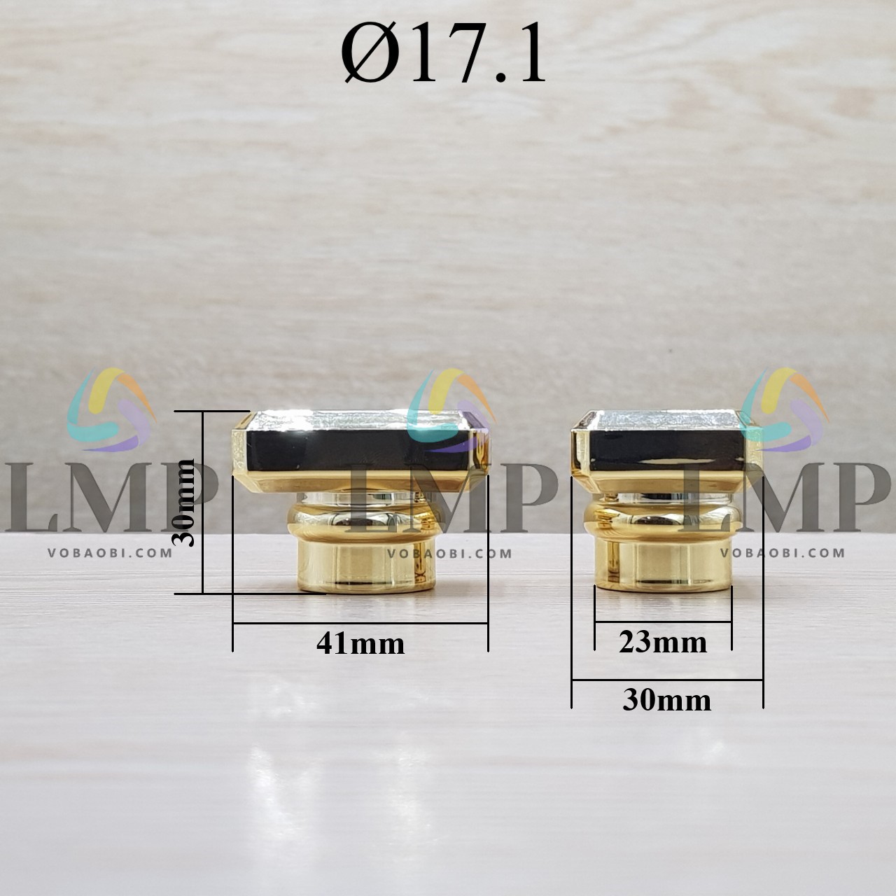 Nắp chụp vuông cao Ø17.1