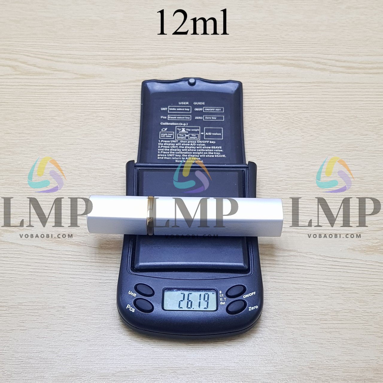 Chai nước hoa bọc nhôm thân vuông 12ml