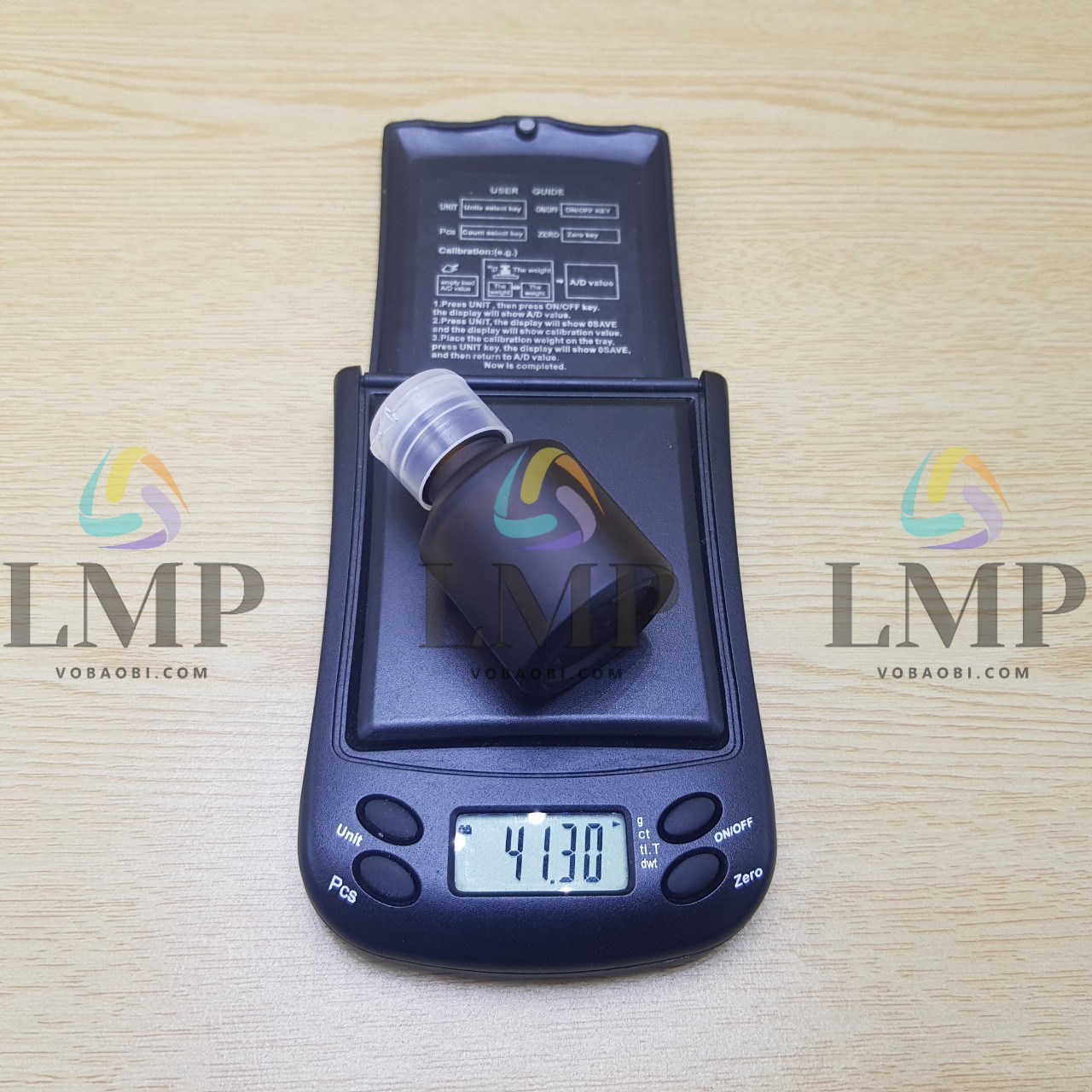Chai thủy tinh vát nắp bật trơn 15ml
