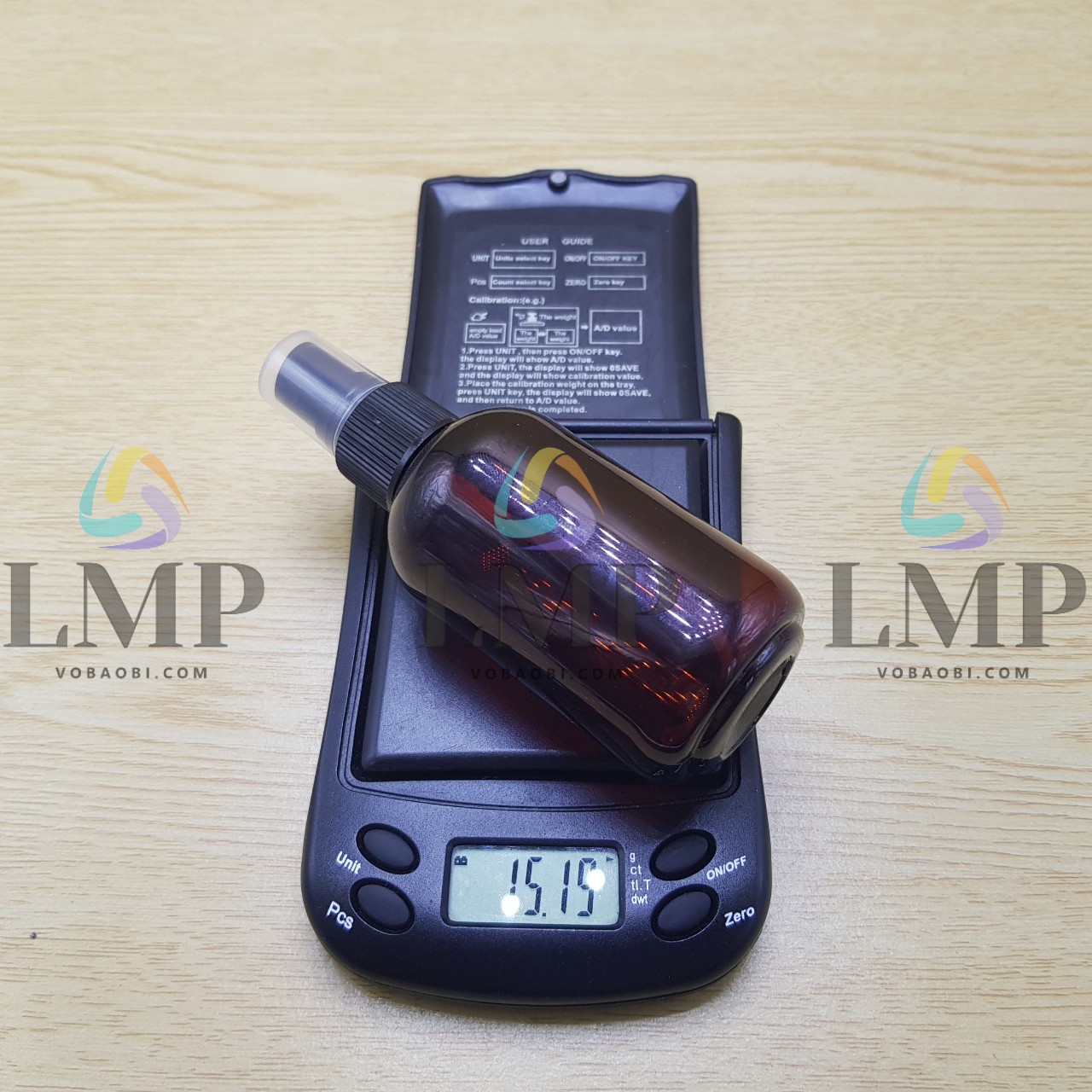 Chai vai tròn đầu phun sương sọc 80ml