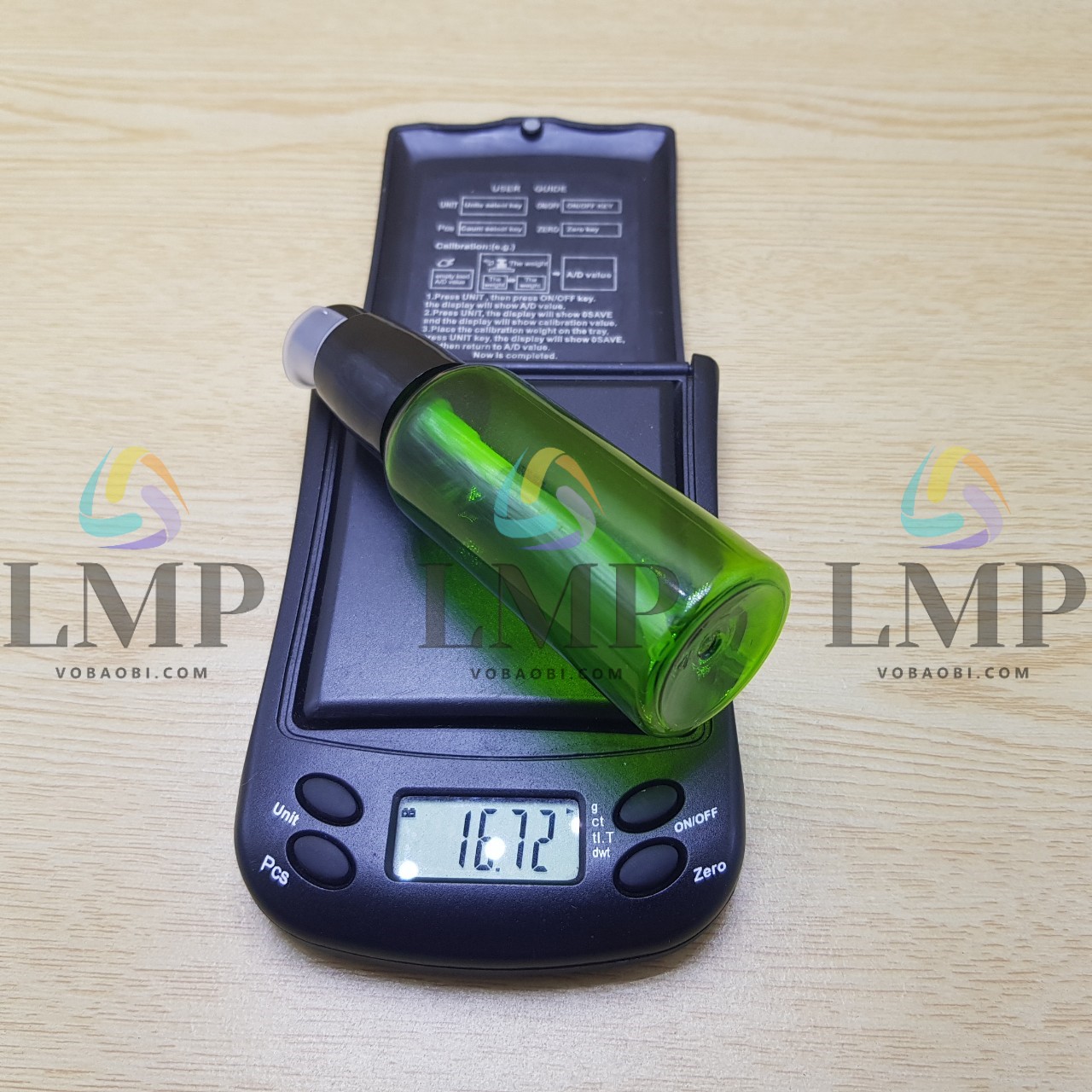 Chai vai tròn đầu xịt giọt nắp chụp mờ 50ml