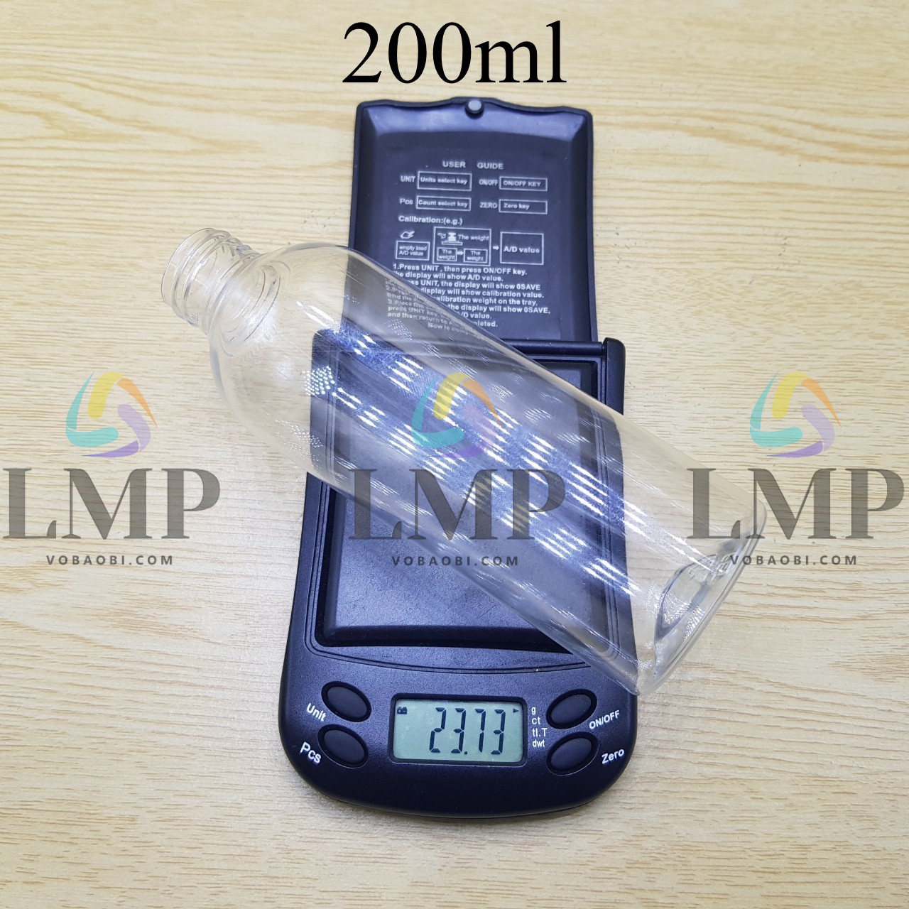 Thân chai 24g vai tròn 200ml
