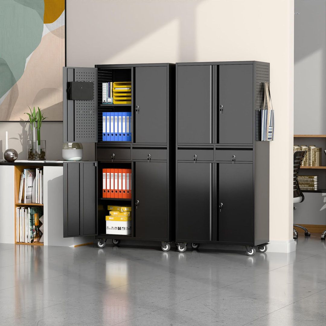 Metal [Reference Design] Multi-Purpose Metal Storage Cabinet – Flexible Space Organization Solution for Homes and Businesses