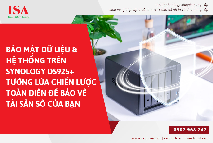 Bảo mật dữ liệu và hệ thống trên Synology DS925+ tường lửa chiến lược toàn diện để bảo vệ tài sản số của bạn