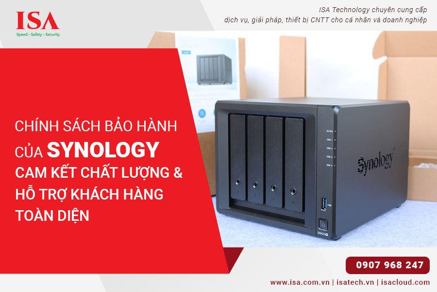 Chính sách bảo hành của Synology Cam kết chất lượng và hỗ trợ khách hàng toàn diện