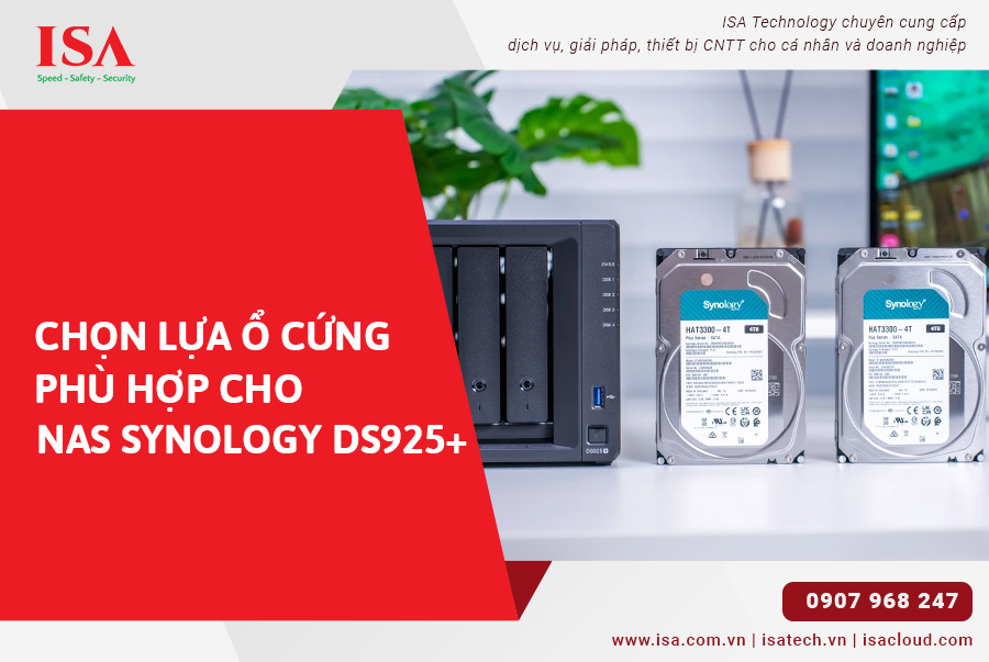 Chọn lựa ổ cứng phù hợp cho Nas synology ds925+
