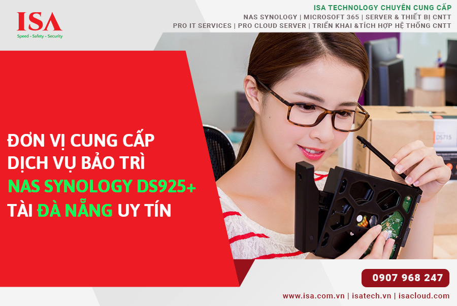 Đơn vị cung cấp dịch bảo trì Nas Synology DS925+ tại Đà Nẵng uy tín