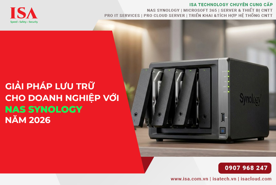 Giải pháp lưu trữ cho doanh nghiệp với nas synology năm 2026