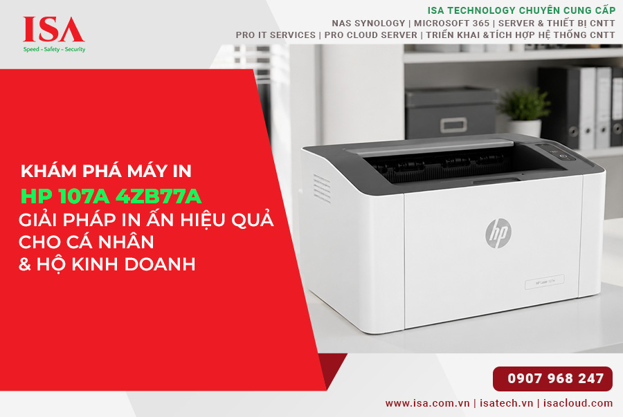 Khám hhá Máy in HP 107A 4ZB77A giải pháp in ấn hiệu quả cho cá nhân và hộ kinh doanh