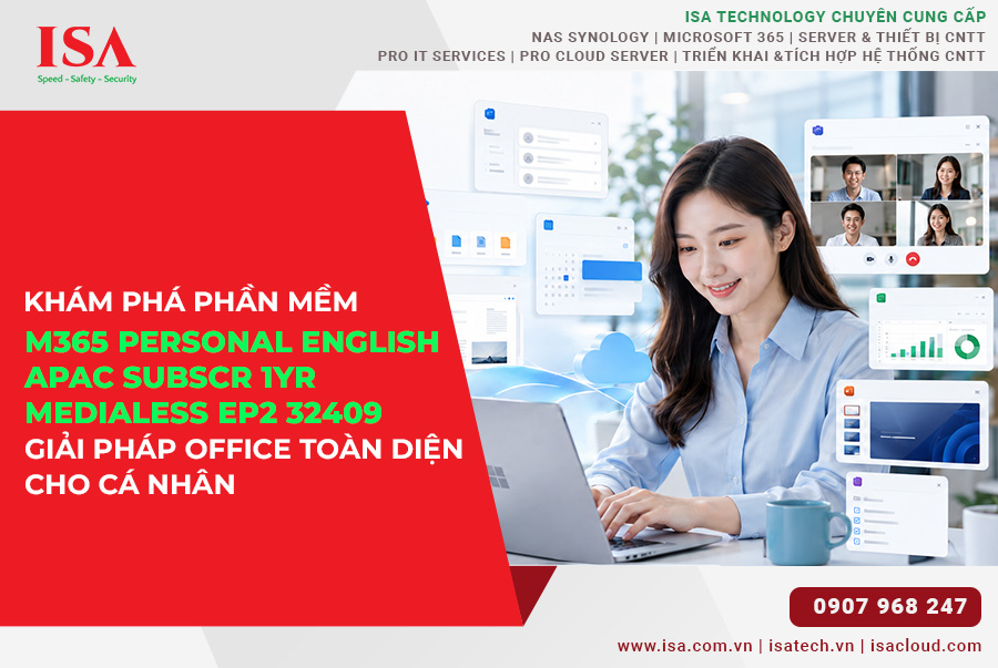 Khám phá Phần mềm M365 Personal English APAC Subscr 1yr Medialess EP2 32409 - Giải pháp Office toàn diện cho cá nhân