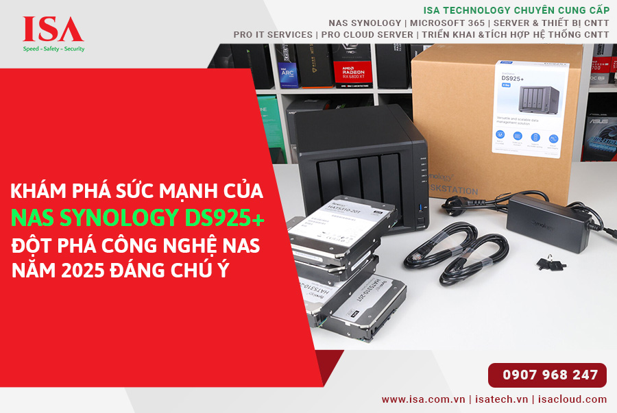 Khám Phá Sức Mạnh Của Nas Synology DS925+ Đột Phá Công Nghệ NAS Năm 2025 Đáng Chú Ý