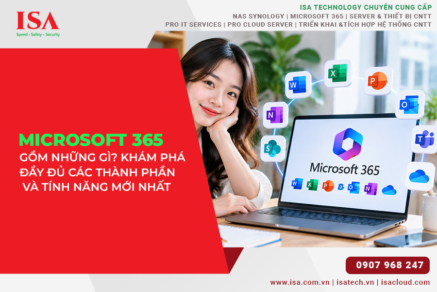 Microsoft 365 gồm những gì? Khám phá đầy đủ các thành phần và tính năng mới nhất