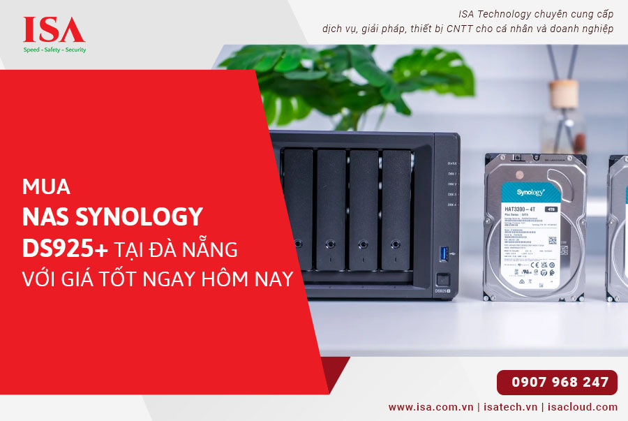 Mua Nas Synology DS925+ tại Đà Nẵng với giá tốt ngay hôm nay