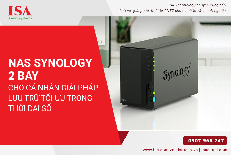 NAS Synology 2 bay cho cá nhân Giải pháp lưu trữ tối ưu trong thời đại số