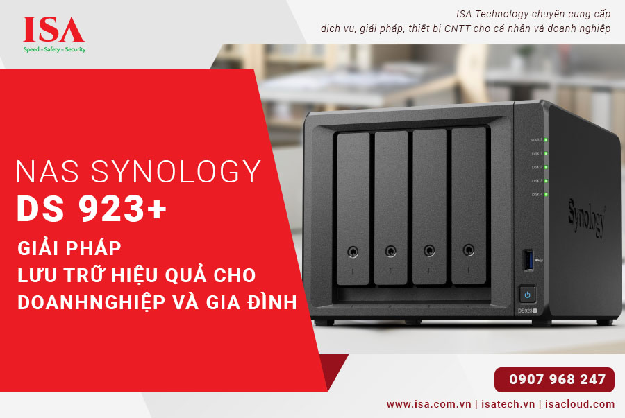 Nas Synology DS923+ Giải pháp Lưu trữ Hiệu Quả cho Doanh Nghiệp và Gia Đình
