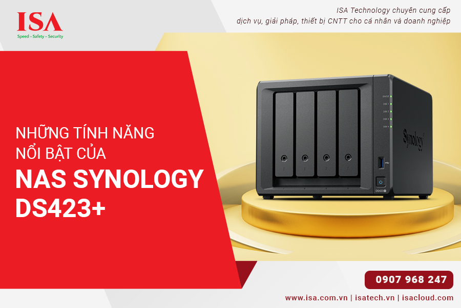 Những tính năng nổi bật của nas synology ds423+