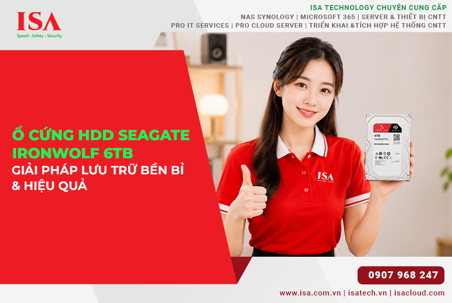 Ổ cứng HDD Seagate IronWolf 6TB giải pháp lưu trữ bền bỉ và hiệu quả