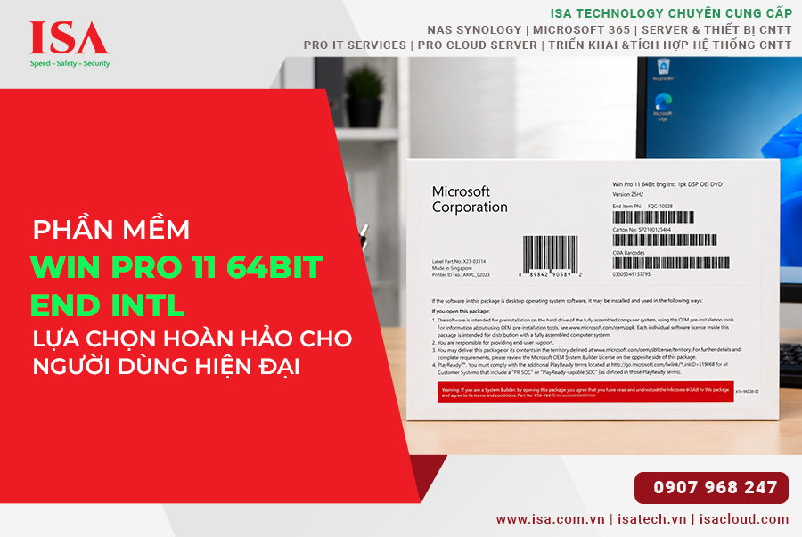 Phần Mềm Win Pro 11 64bit ENG INTL lựa chọn hoàn hảo cho người dùng hiện đại