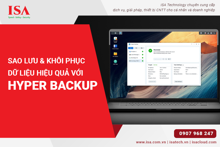Sao lưu và khôi phục dữ liệu hiệu quả với Hyper Backup