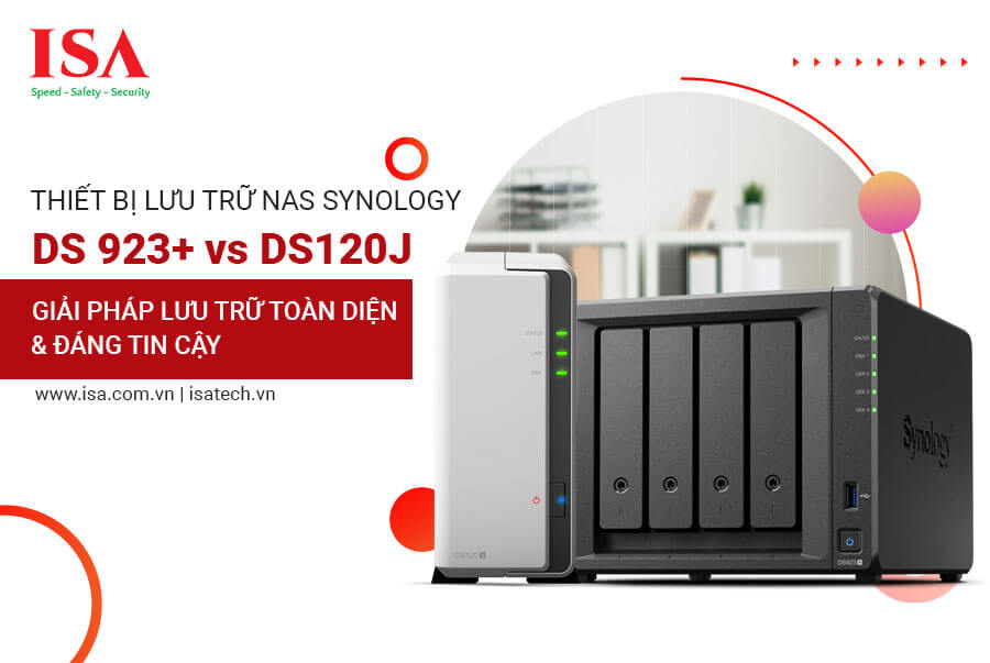 Thiết bị lưu trữ NAS Synology DS923+ và DS120J Giải pháp lưu trữ toàn diện và đáng tin cậy