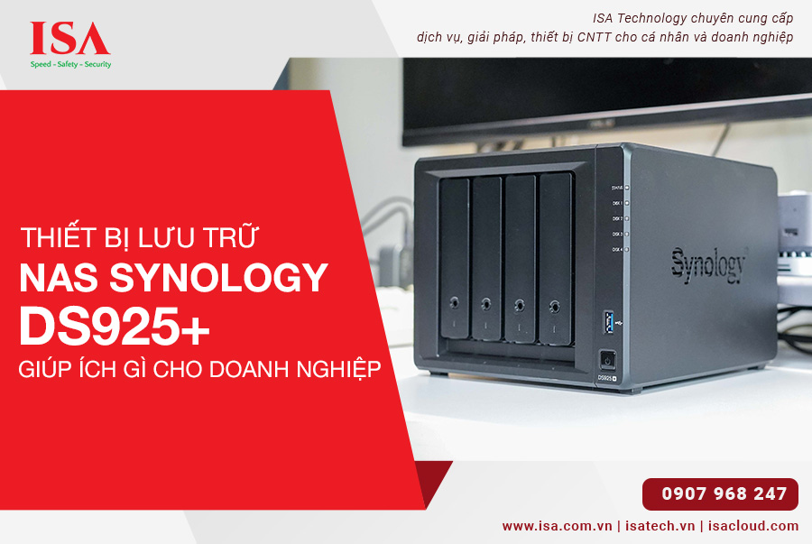 Thiết bị lưu trữ Nas synology ds925+ giúp ích gì cho doanh nghiệp