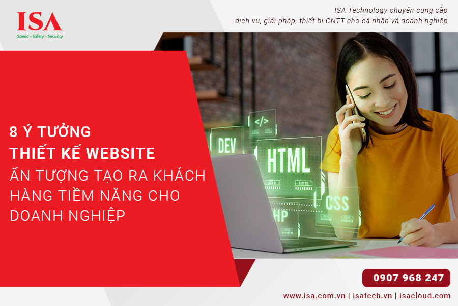Top 8 ý tưởng thiết kế website ấn tượng tạo ra khách hàng tiềm năng cho doanh nghiệp