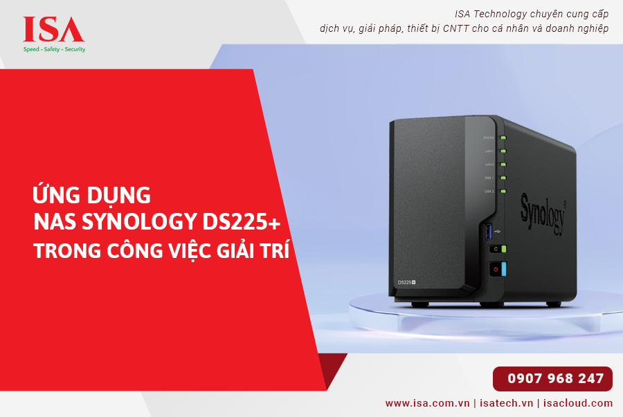 Ứng dụng Nas synology DS225+ trong công việc và giải trí