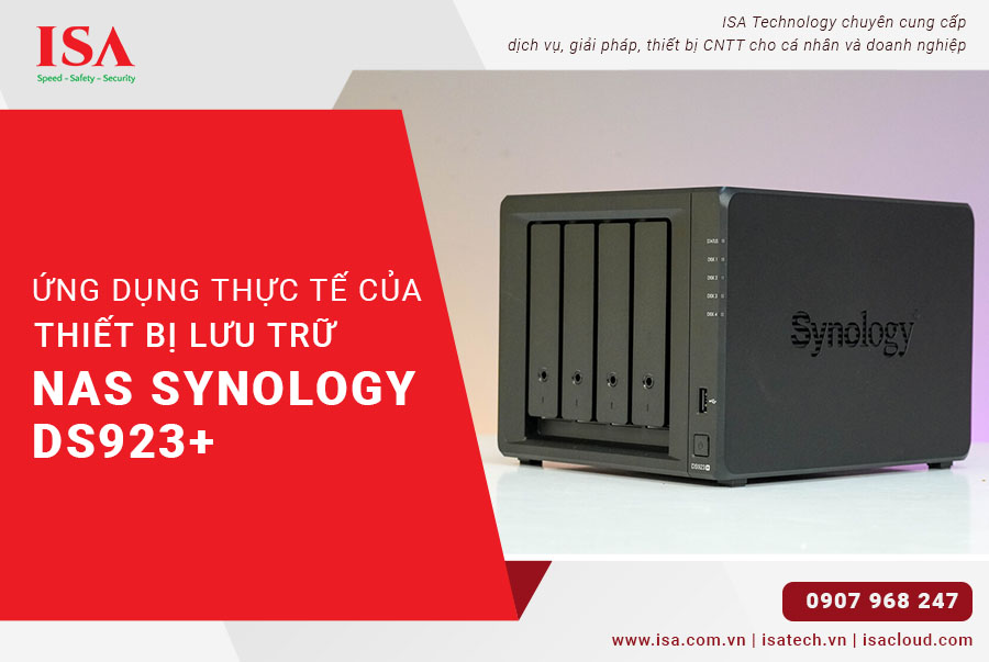 Ứng dụng thực tế của Thiết bị lưu trữ NAS Synology DS923+