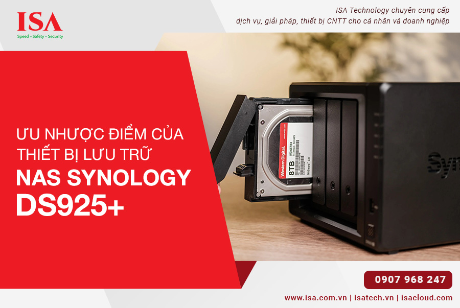Ưu nhược điểm của thiết bị lưu trữ NAS Synology DS925+