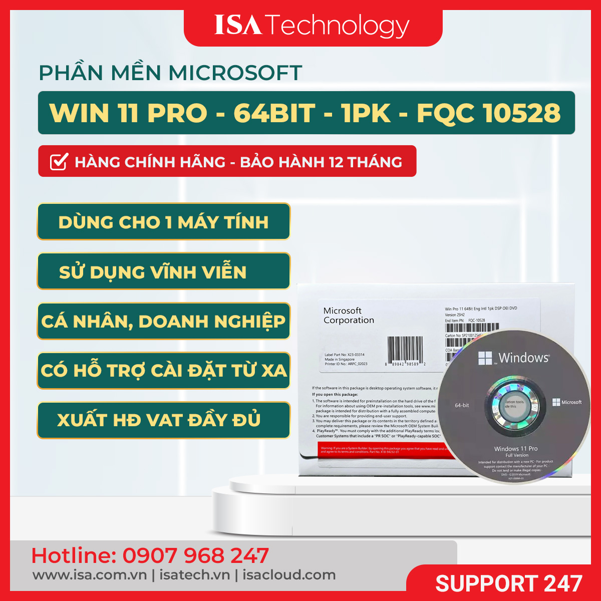 Ph n M m Win Pro 11 64Bit Eng Intl 1pk DSP OEI DVD FQC 10528 Ph n M m Win Pro 11 64Bit Eng Intl 1pk DSP OEI DVD FQC 10528