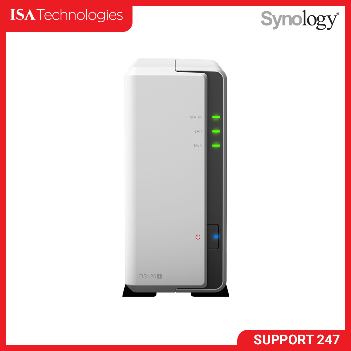 Synology DS120j 1 Bay Desktop NAS Enclosure, Black Synology DS120j 1 Bay Desktop NAS Enclosure, Black
