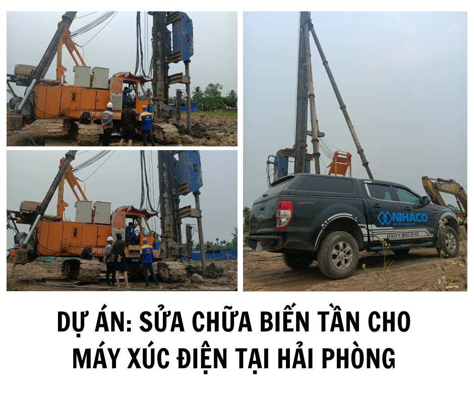 DỰ ÁN: SỬA CHỮA BIẾN TẦN CHO MÁY XÚC ĐIỆN TẠI HẢI PHÒNG DỰ ÁN: SỬA CHỮA BIẾN TẦN CHO MÁY XÚC ĐIỆN TẠI HẢI PHÒNG