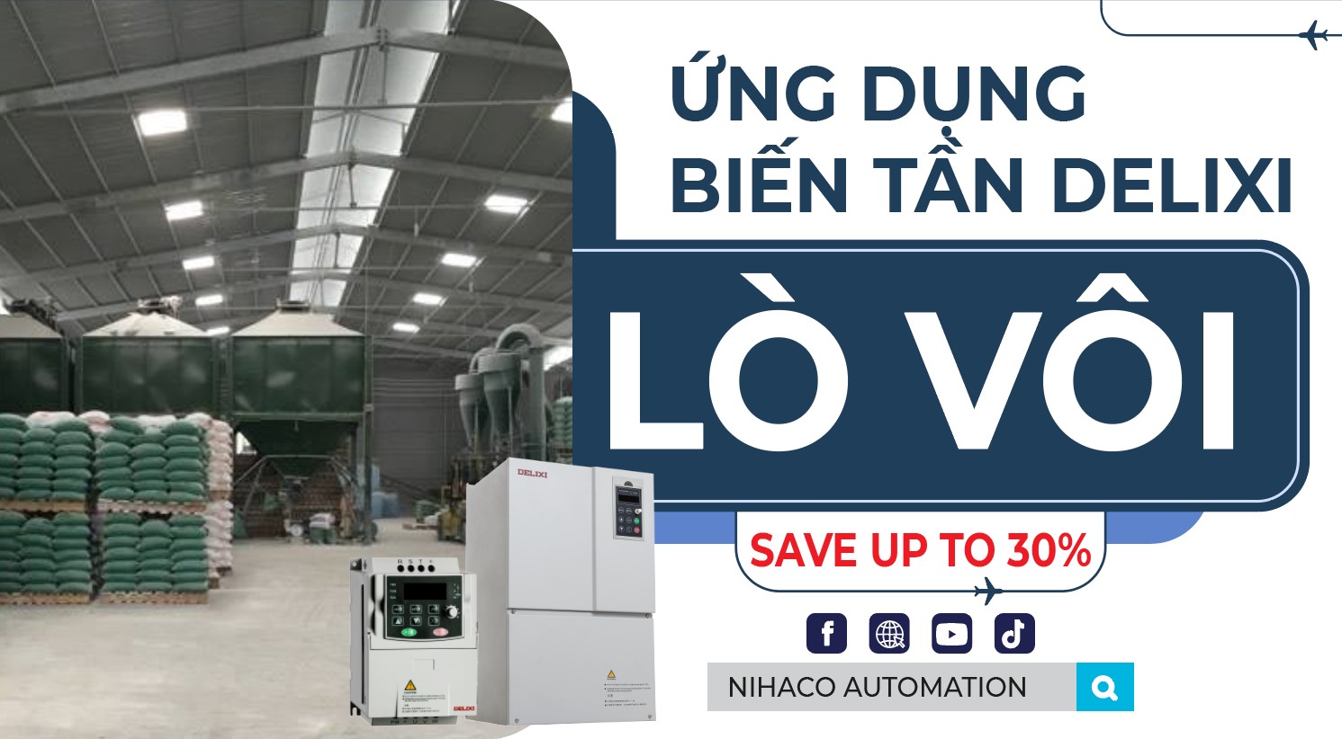 Cung cấp & lắp đặt biến tần cho hệ thống lò vôi công nghiệp Cung cấp & lắp đặt biến tần cho hệ thống lò vôi công nghiệp