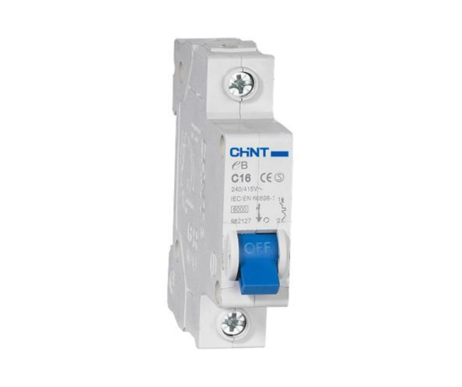 CẦU DAO TỰ ĐỘNG MCB CHINT NB 6KA 1P 6-10-16-20-25-32-40-50-63A