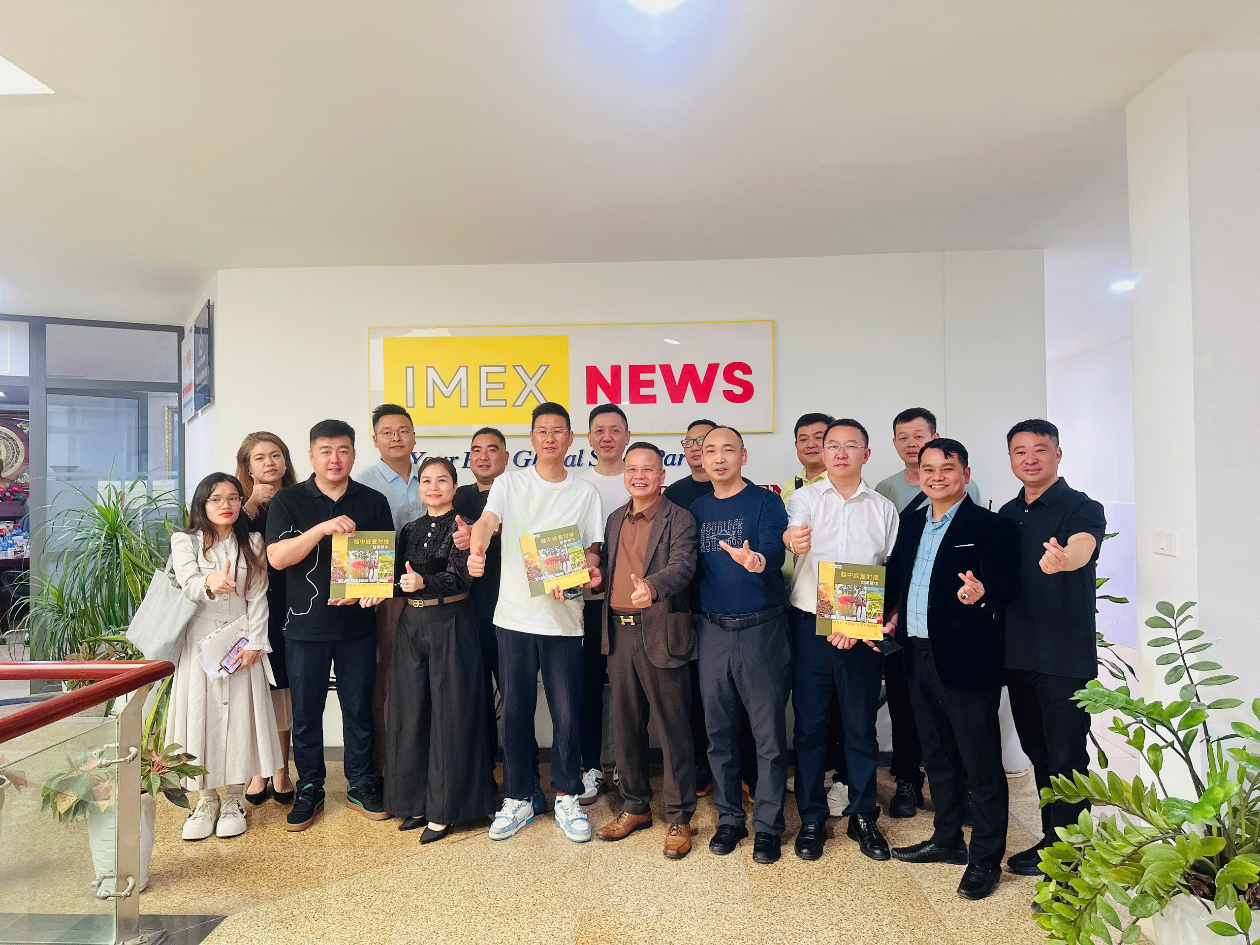 ĐOÀN DOANH NGHIỆP TRUNG QUỐC THĂM VÀ LÀM VIỆC TẠI IMEX NEWS, MỞ RỘNG CƠ HỘI XUẤT KHẨU CHO HÀNG HÓA VIỆT NAM