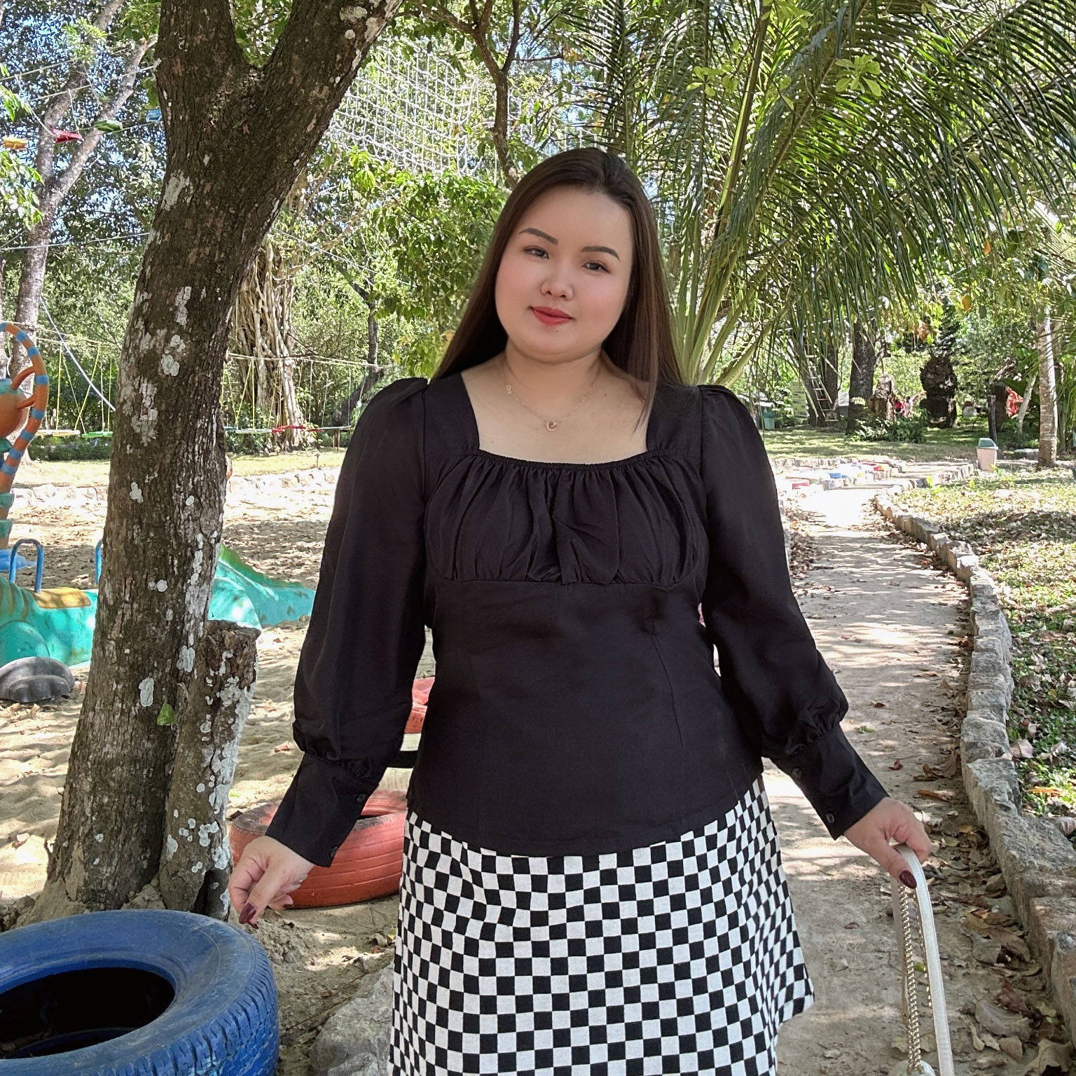 Áo kiểu nhún tay phồng bigsize 60kg - 95kg phù hợp mặc đi làm đi học đi chơi