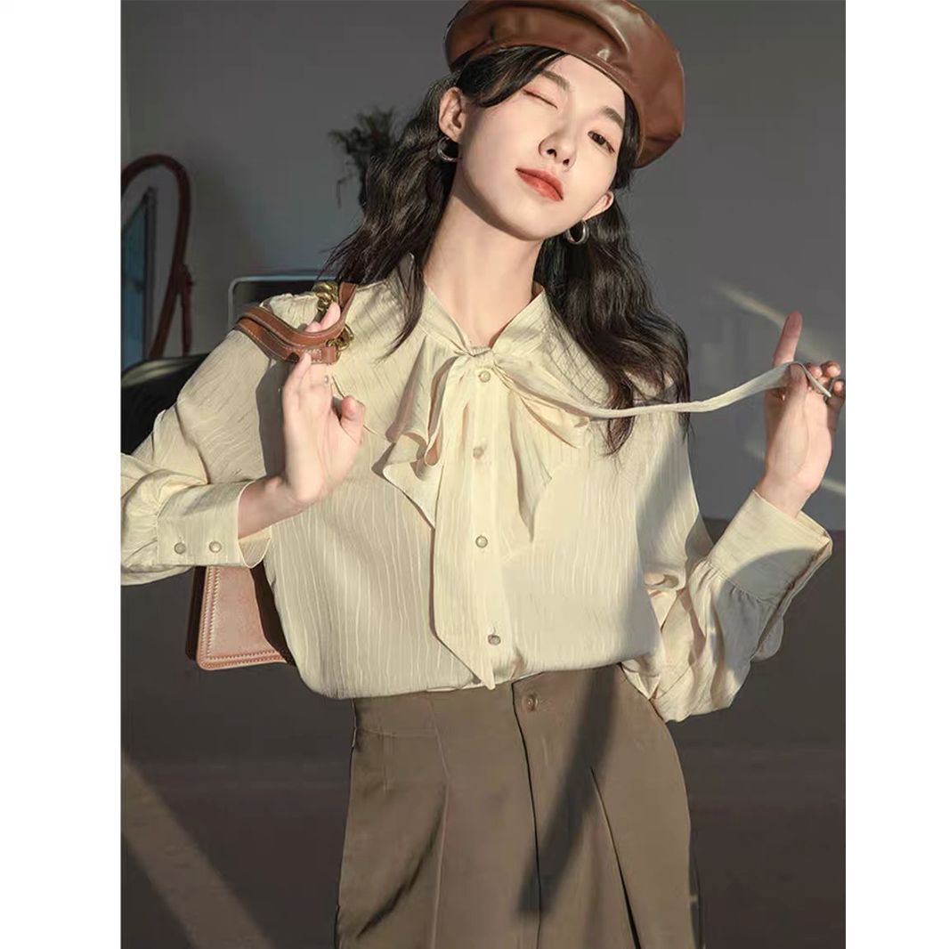 Áo sơ mi big size nữ cổ nơ 60kg - 100kg chất lụa tằm gân mặc đi làm sang trọng