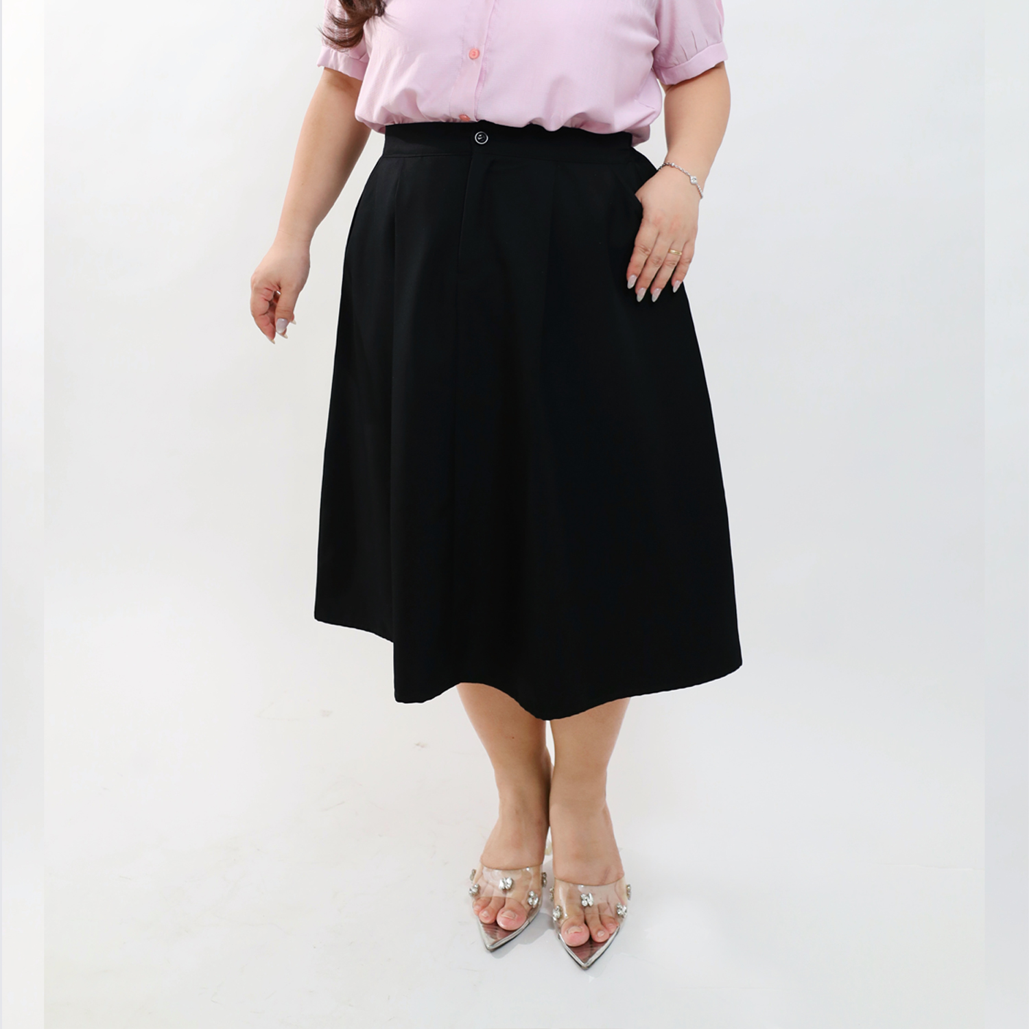 Chân váy bigsize dáng dài 60kg - 95kg chân váy jean dáng dài bigsize