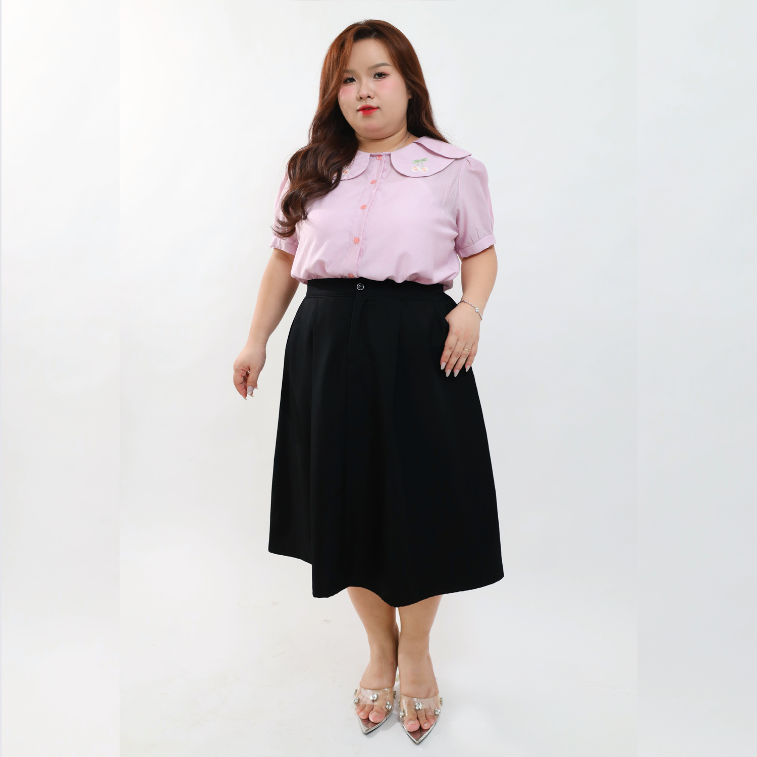 Chân váy bigsize dáng dài 60kg - 95kg chân váy jean dáng dài bigsize