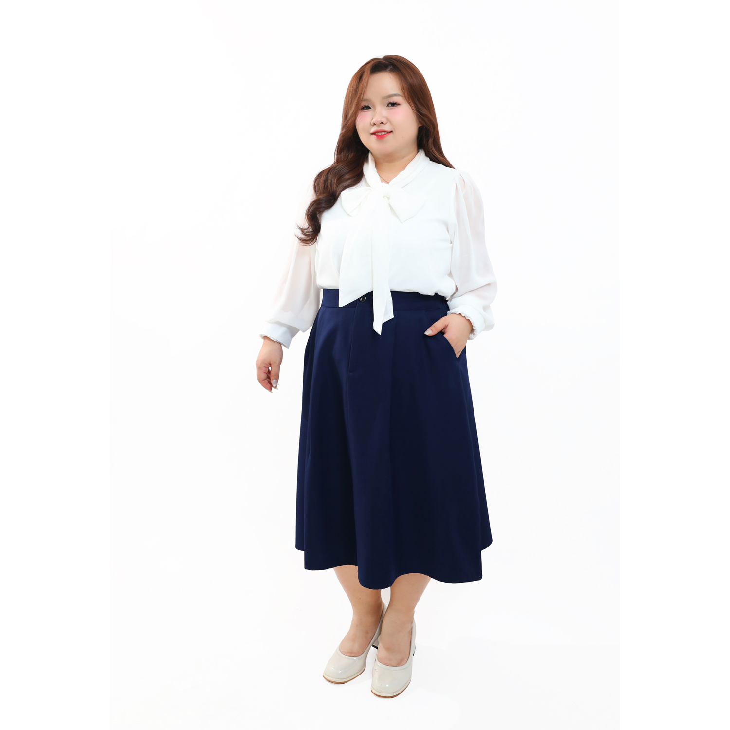Chân váy bigsize dáng dài 60kg - 95kg chân váy jean dáng dài bigsize